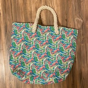 COPY - Lauren James Parrot Beach Bag